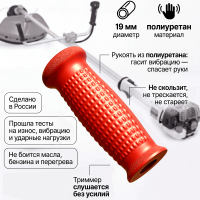 Опорная ручка для триммера. мотокосы на трубу диаметром 19 мм Опорная ручка для триммера. мотокосы на трубу диаметром 19 мм