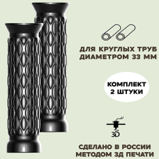 Комплект ручек на трубу/ось 33 мм, длина 175 мм