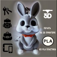 Игрушка брелок Заяц для сумки, рюкзака, ключей или телефона Игрушка брелок Заяц для сумки, рюкзака, ключей или телефона